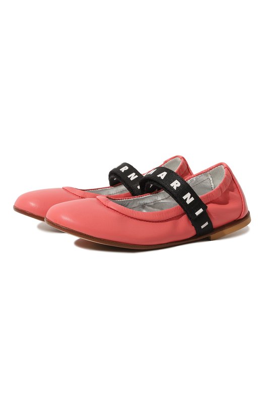

Кожаные балетки Marni, Розовый