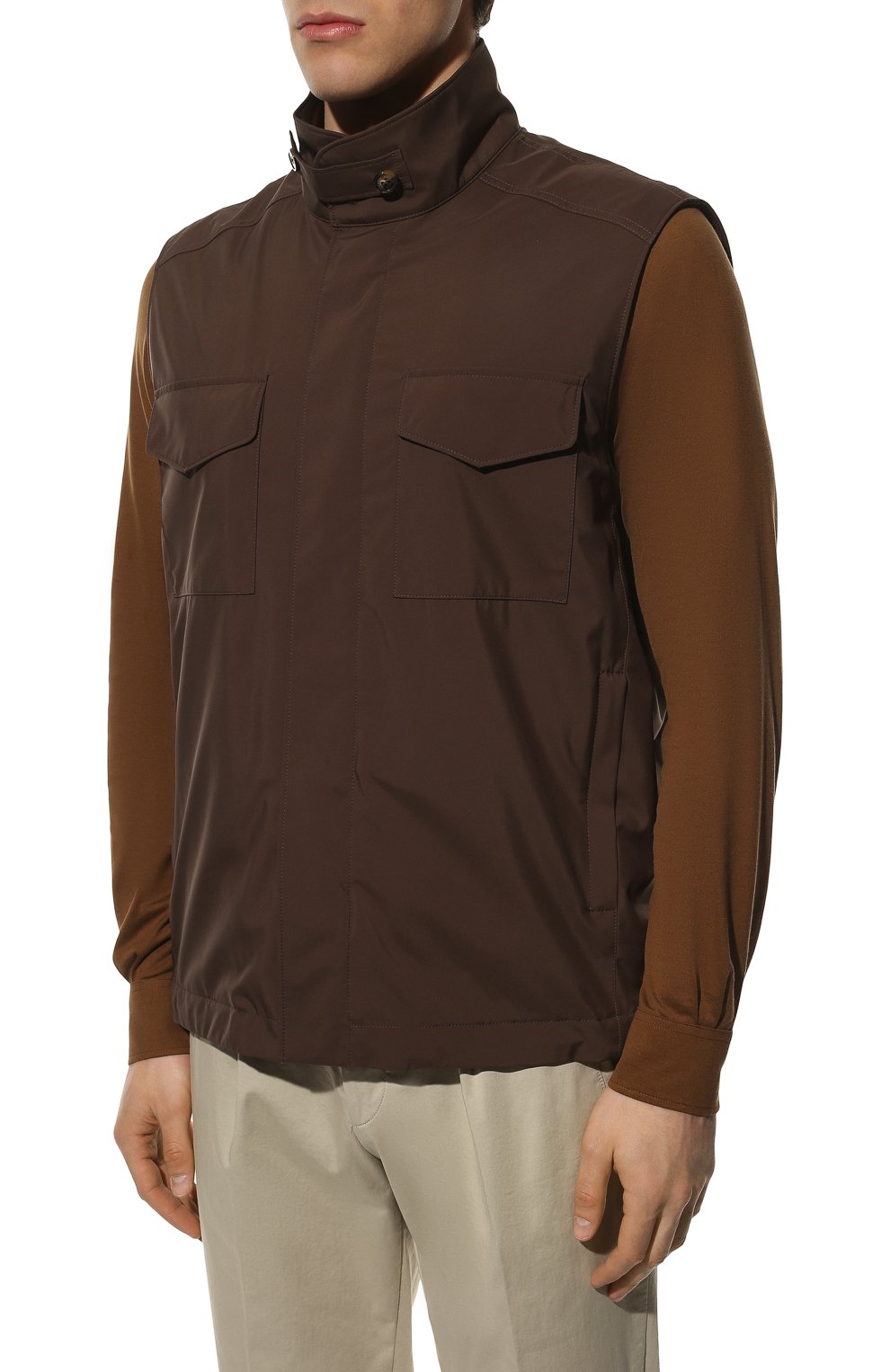 Жилет LORO PIANA темно-коричневого цвета по цене 222000 руб., арт. FAL5144, фото 3 Жилет LORO PIANA, арт. FAL5144, фото 3
