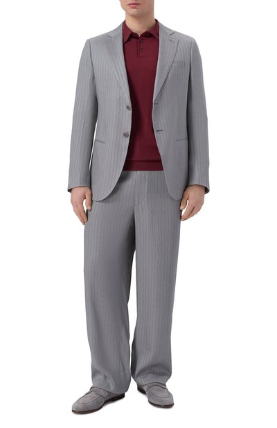 Брюки из вискозы и льна GIORGIO ARMANI, арт. GM000121/TE14464, фото 2