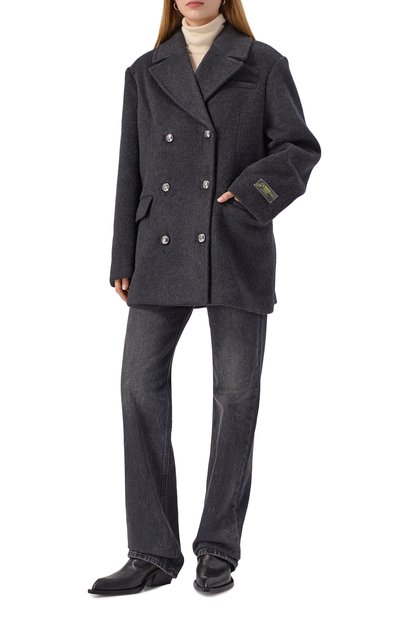 Шерстяное полупальто GANNI, арт. W0567, фото 2