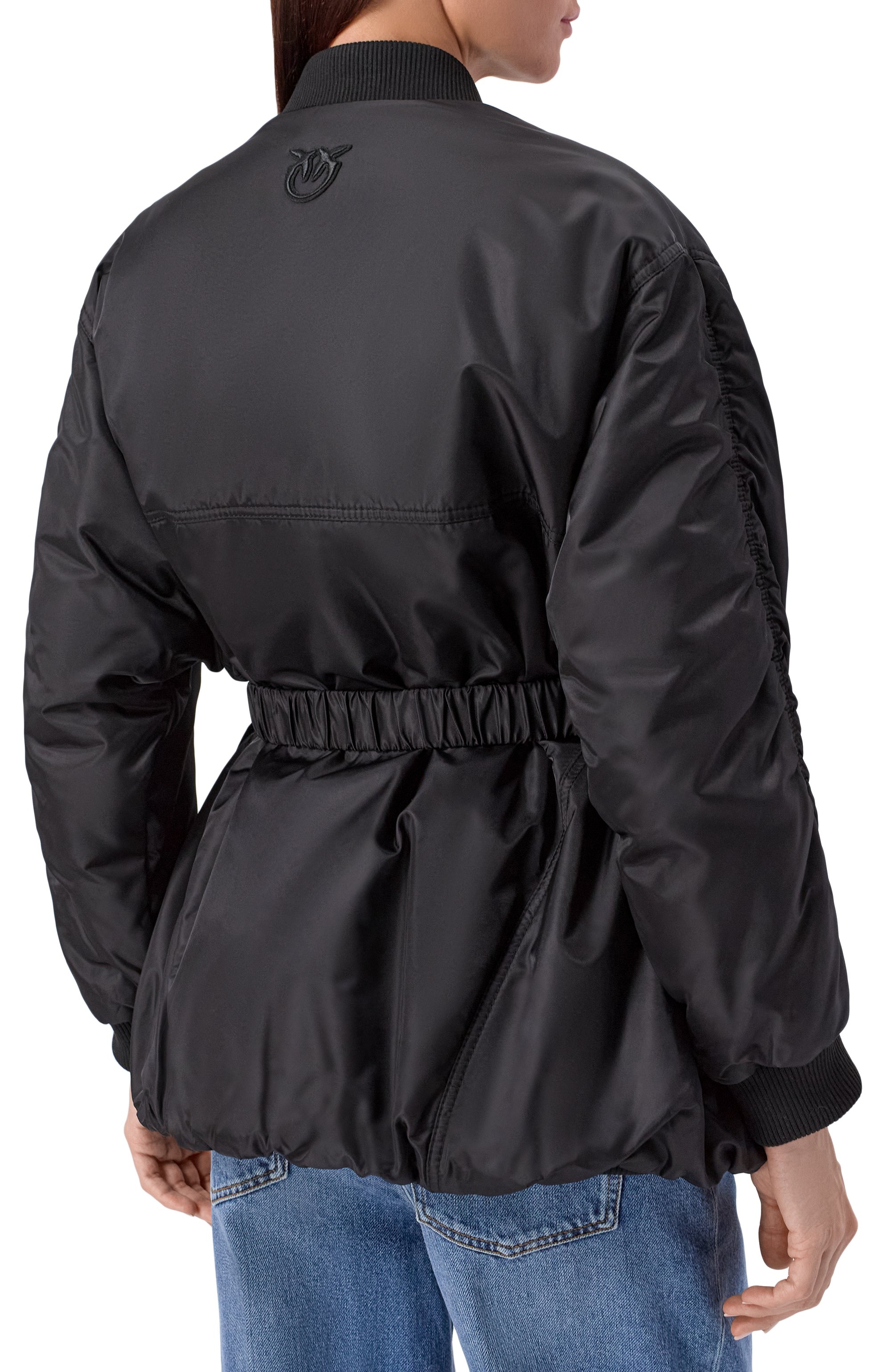 Утепленная куртка PINKO черного цвета по цене 47900 руб., арт. 105340/A20L, фото 4 Утепленная куртка PINKO, арт. 105340/A20L, фото 4