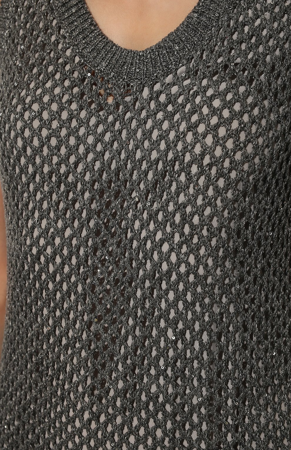 Платье изо льна и хлопка BRUNELLO CUCINELLI, арт. 221MAJ586A90, фото 5