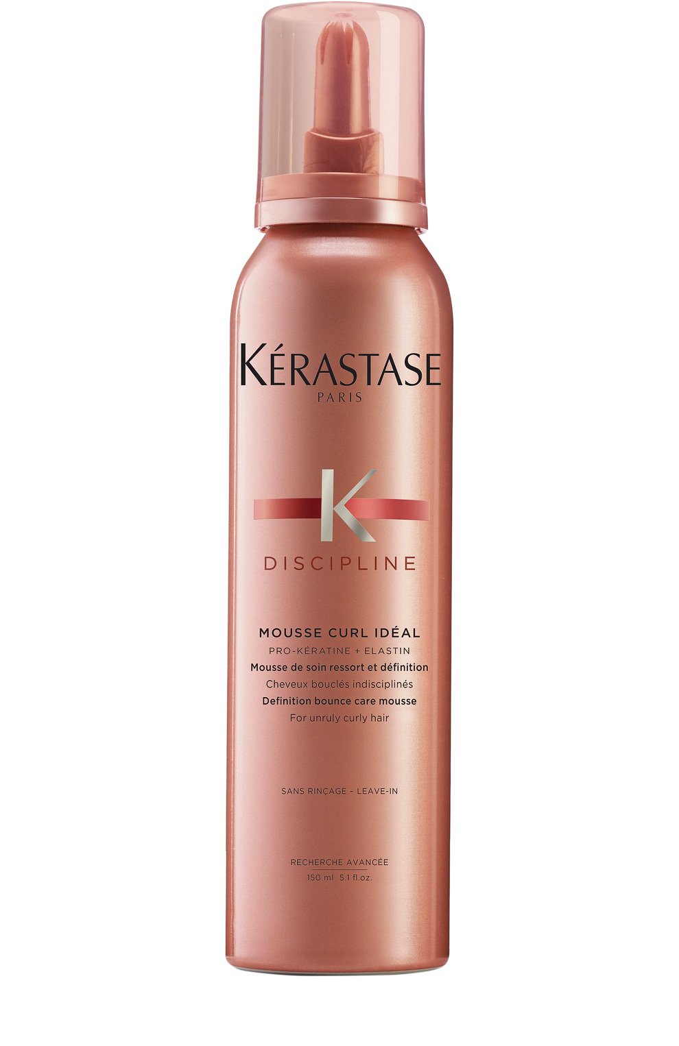 Мусс для вьющихся волос discipline (150ml) KERASTASE бесцветного цвета по цене 2870 руб., арт. 3474636349944, фото 1 Мусс для вьющихся волос discipline (150ml) KERASTASE, арт. 3474636349944, фото 1