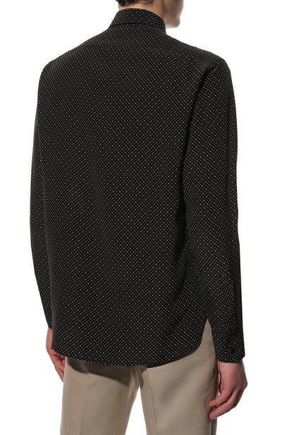 Шелковая рубашка SAINT LAURENT, арт. 646850/Y2E62, фото 4