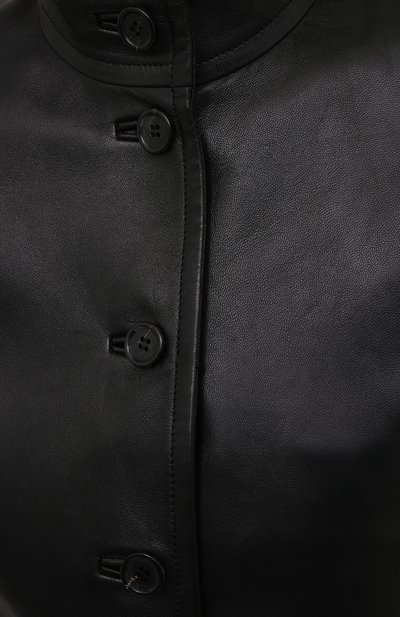 Кожаный жакет SAINT LAURENT, арт. 660573/YC2ZZ, фото 5