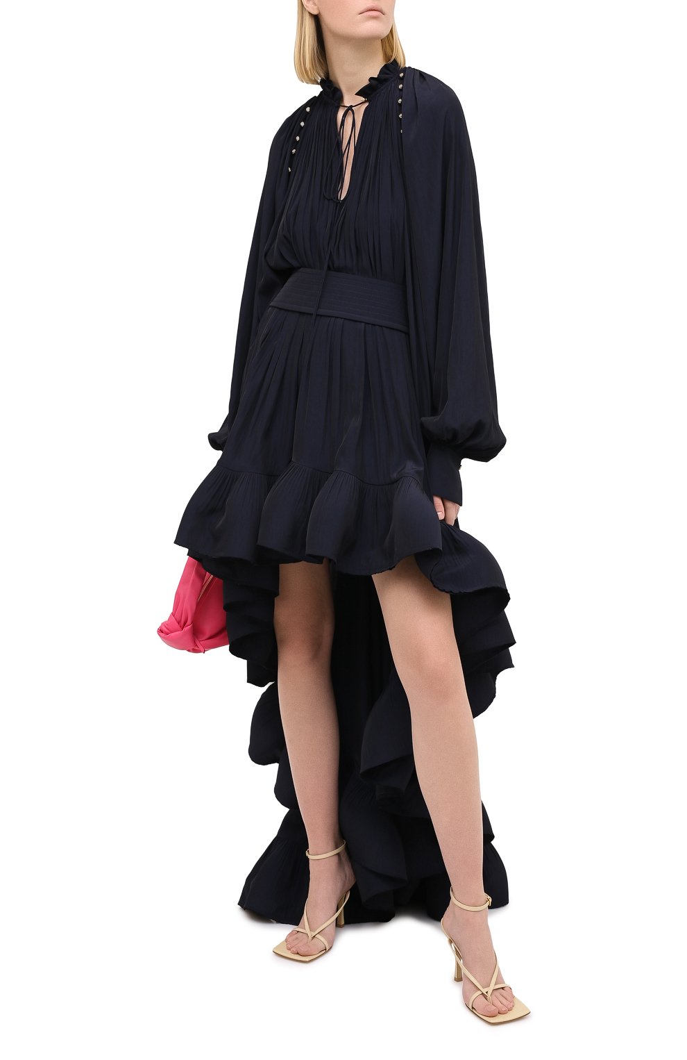 Платье LANVIN темно-синего цвета по цене 345000 руб., арт. RW-DR218U-4778-H20, фото 2 Платье LANVIN, арт. RW-DR218U-4778-H20, фото 2