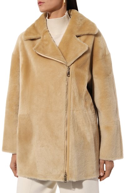 Шуба из овчины MANZONI24, арт. 24M1418-S21/, фото 3