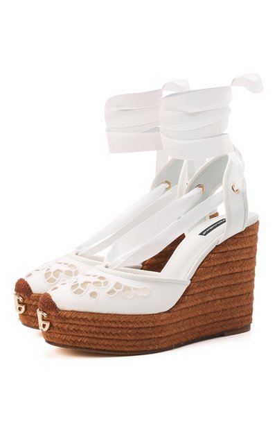 Текстильные босоножки lola DOLCE & GABBANA, арт. CZ0272/AY154, фото 1