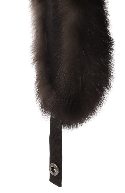 Шапка-ушанка Авиатор с отделкой из меха соболя Black Sable BS-24004EB/А Коричневый  BS-24004EB/А Фото 3