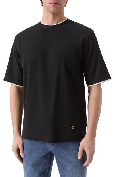 Футболка из хлопка и шелка STEFANO RICCI, арт. MNH5204390/CTK01S, фото 3