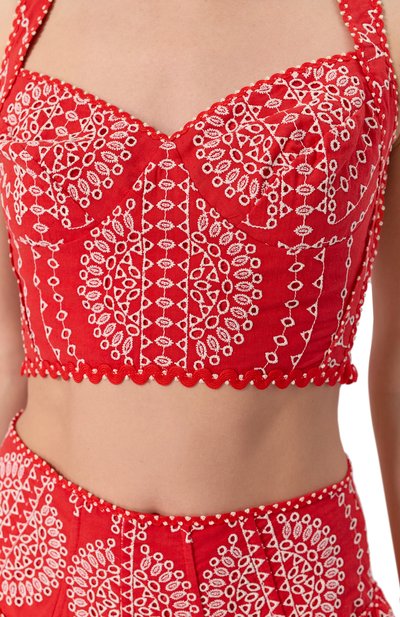 Топ из хлопка и льна CHARO RUIZ IBIZA, арт. 254100, фото 5