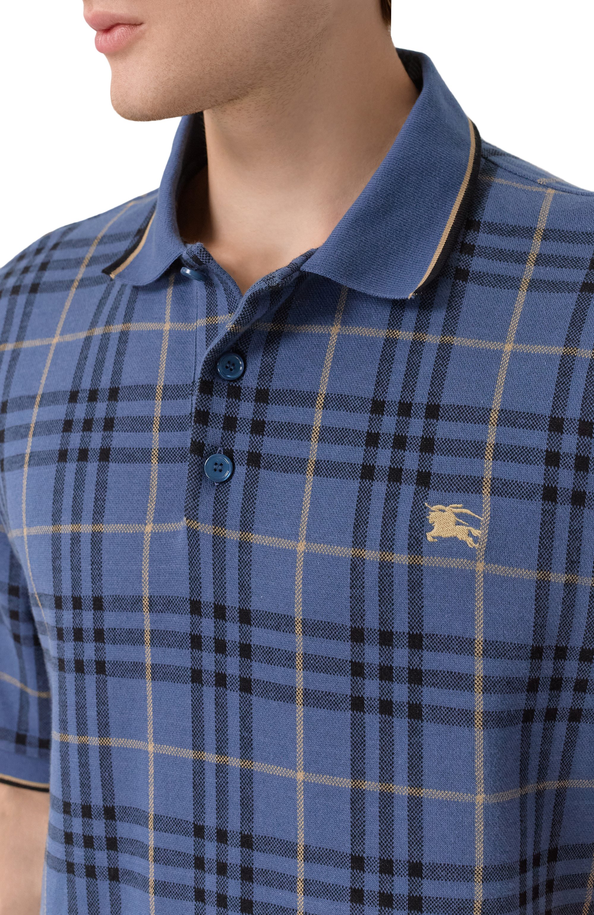 Хлопковое поло BURBERRY, арт. 8110104, фото 5