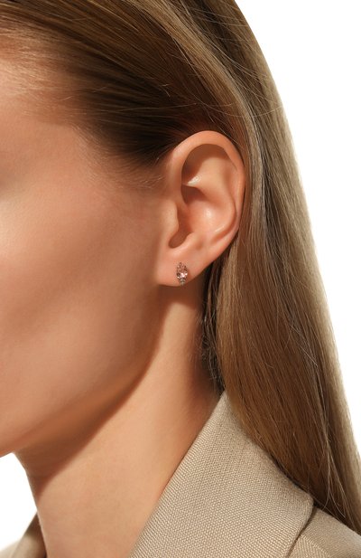 Серьги-пусеты с розовым турмалином MOONKA, арт. ec-ser-tur, фото 2