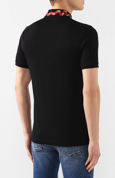 Хлопковое поло  GUCCI, арт. 408323/X7332, фото 4