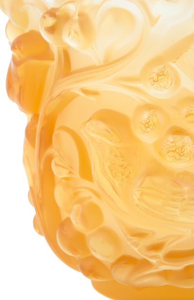 Ваза avallon LALIQUE желтого цвета по цене 208000 руб., арт. 10362200, фото 2 Ваза avallon LALIQUE, арт. 10362200, фото 2
