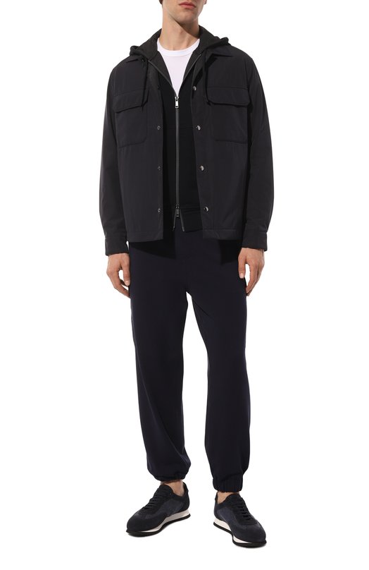 Хлопковая толстовка Zegna UD553A7/D859 Синий  UD553A7/D859 Фото 2