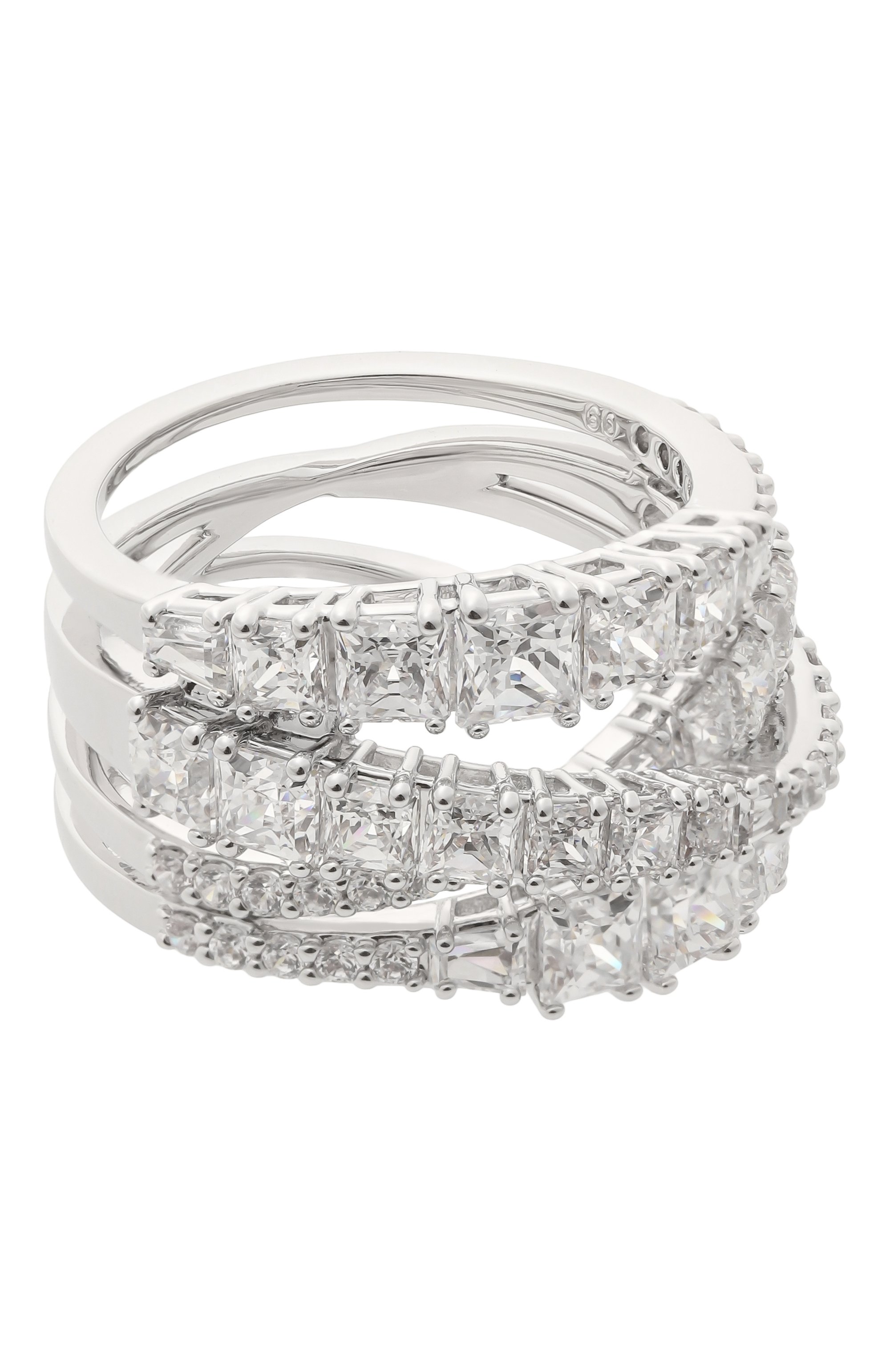 Кольцо hyperbola SWAROVSKI серебряного цвета по цене 29950 руб., арт. 5584654, фото 1 Кольцо hyperbola SWAROVSKI, арт. 5584654, фото 1