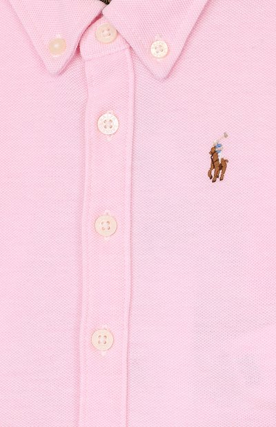 Хлопковое платье-рубашка с воротником button down POLO RALPH LAUREN, арт. 312698765, фото 3