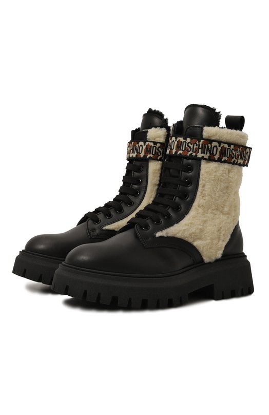 Утепленные ботинки Moschino