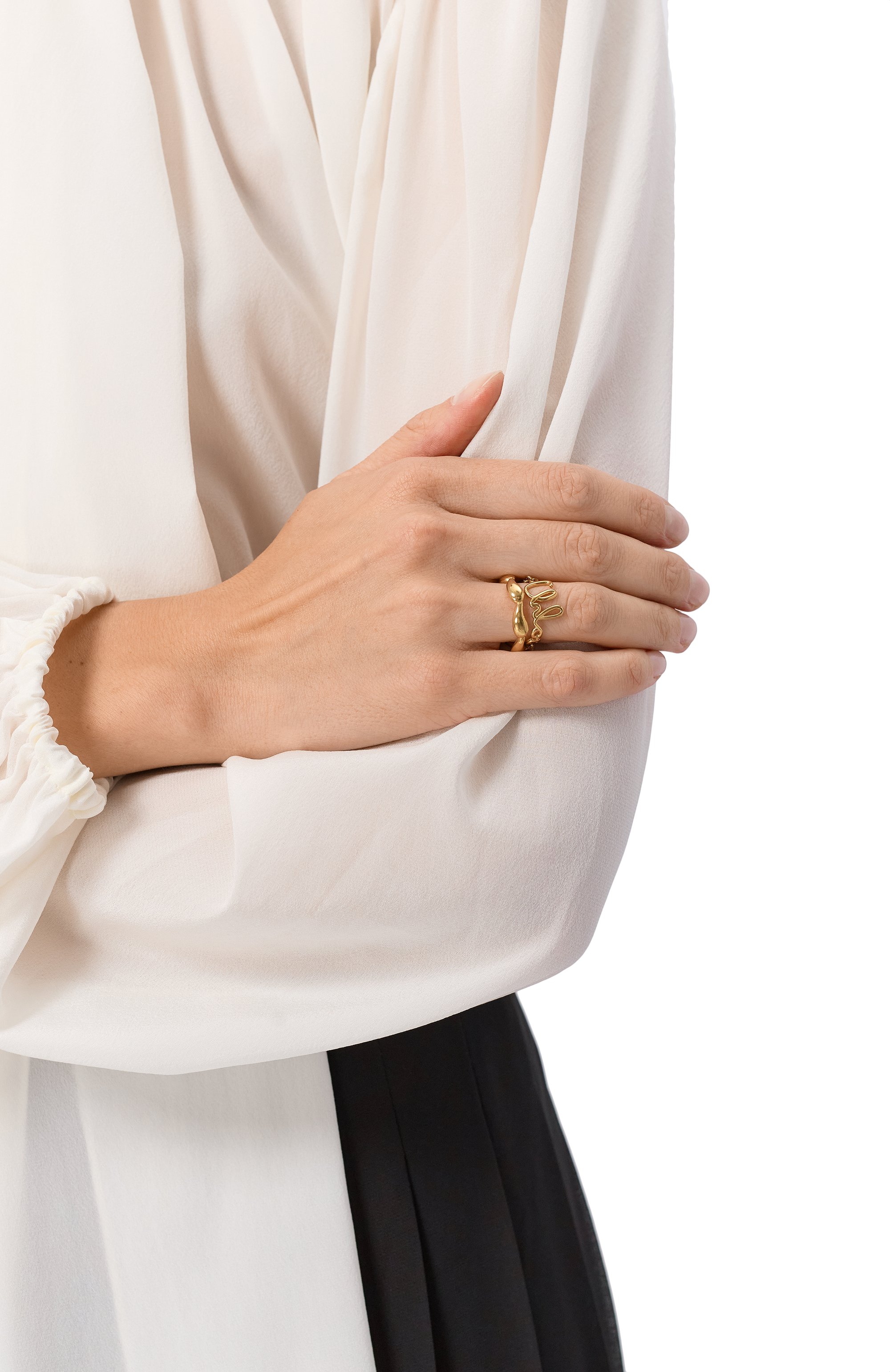 Комплект из двух колец CHLOÉ, арт. CHC24AFR67CB7, фото 2