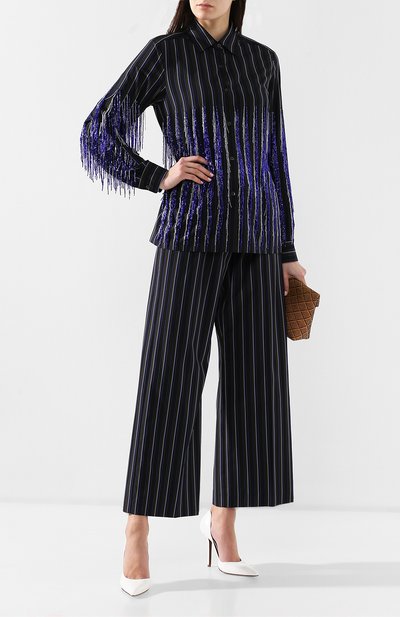 Хлопковые брюки DRIES VAN NOTEN разноцветного цвета по цене 29700 руб., арт. 191-30965-7046, фото 2 Хлопковые брюки DRIES VAN NOTEN, арт. 191-30965-7046, фото 2