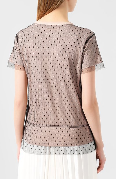 Хлопковая футболка REDVALENTINO розового цвета по цене 31350 руб., арт. TR3MG05M/4Y7, фото 4 Хлопковая футболка REDVALENTINO, арт. TR3MG05M/4Y7, фото 4
