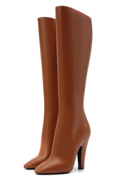 Женские кожаные сапоги 68 SAINT LAURENT, арт. 657922/2W700