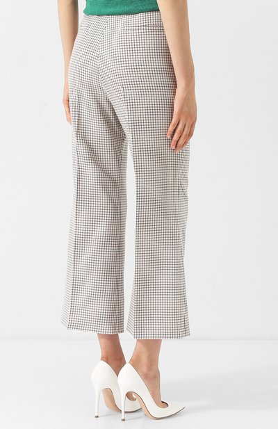 Расклешенные шерстяные брюки в клетку FENDI, арт. FR6145 A3MU, фото 4