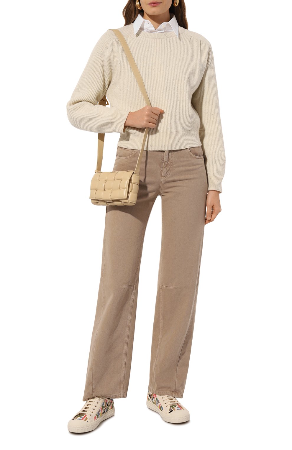 Текстильные кеды domino FENDI, арт. 8E8325/ARIV, фото 2