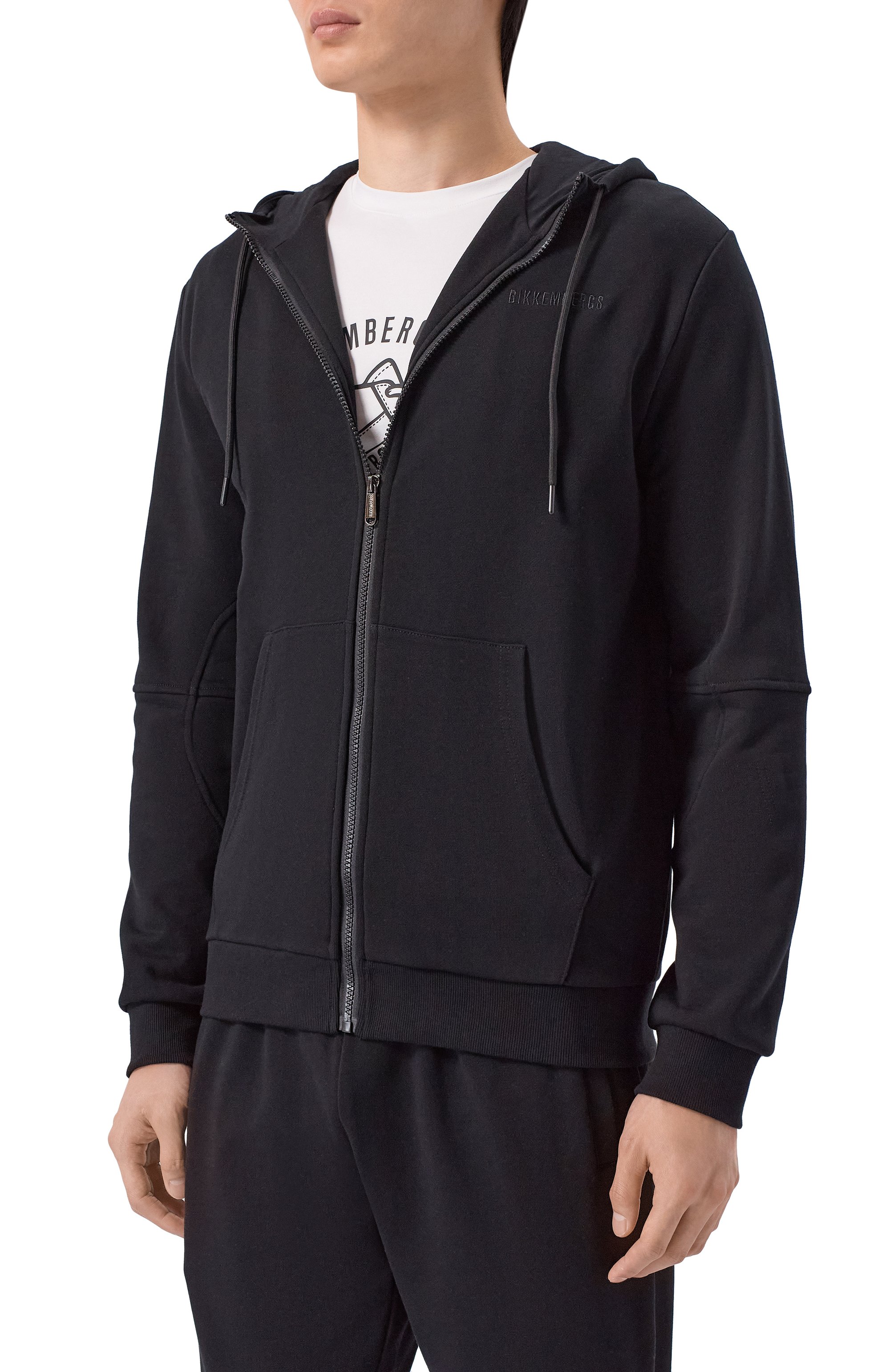 Хлопковый спортивный костюм DIRK BIKKEMBERGS черного цвета по цене 38050 руб., арт. BMF1713, фото 2 Хлопковый спортивный костюм DIRK BIKKEMBERGS, арт. BMF1713, фото 2