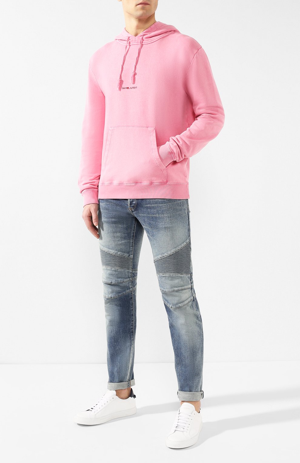 Хлопковое худи SAINT LAURENT, арт. 557555/YB2YE, фото 2