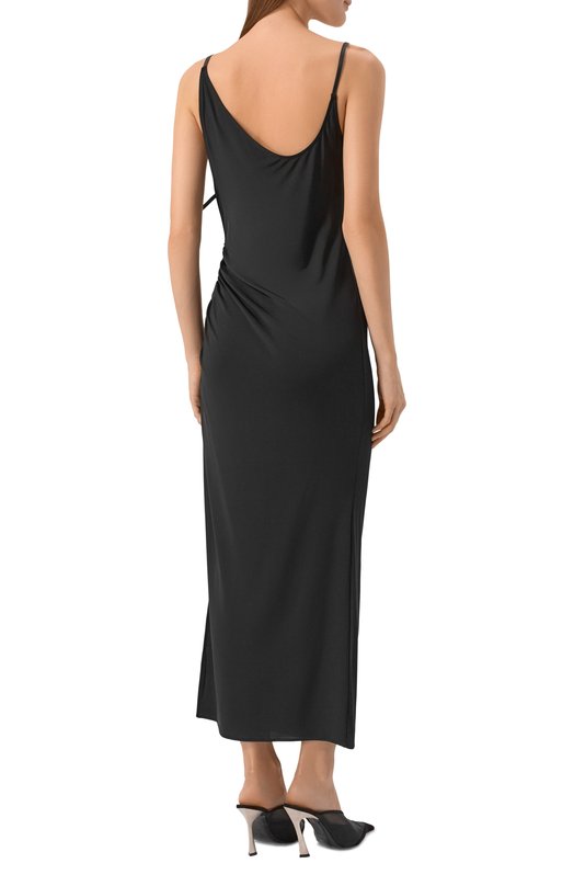 Платье из вискозы Mugler 25P3R016986005 Чёрный  25P3R016986005 Фото 4