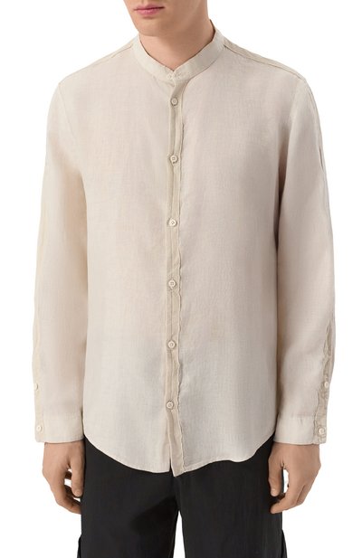 Льняная рубашка TRANSIT, арт. CFUTRZV311, фото 3