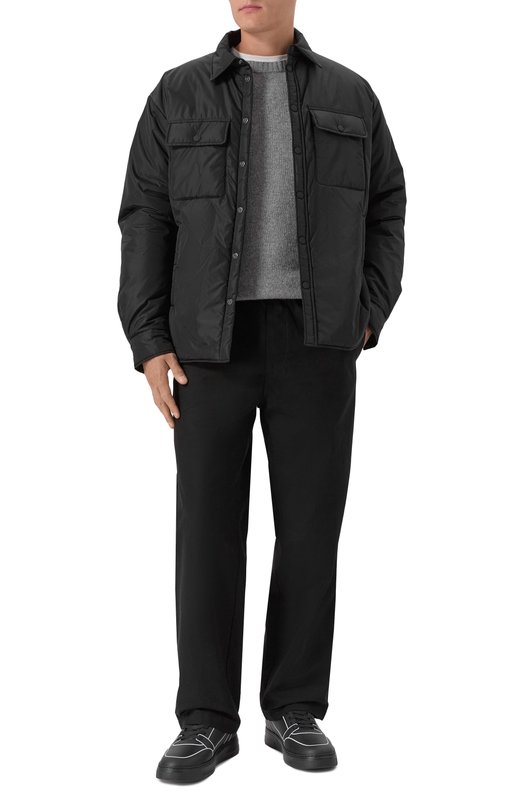 Кожаные кеды Emporio Armani EM002852/AF18014 Чёрный  EM002852/AF18014 Фото 2