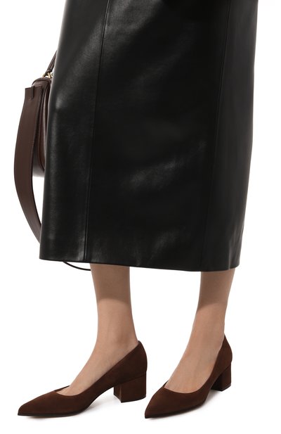 Замшевые туфли piper GIANVITO ROSSI, арт. G22171.45RIC.CAMBR0W, фото 3