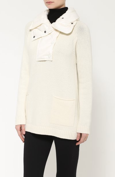 Свитер с карманами и высоким пуховым вор отником MONCLER, арт. B2-093-92882-00-95112, фото 3