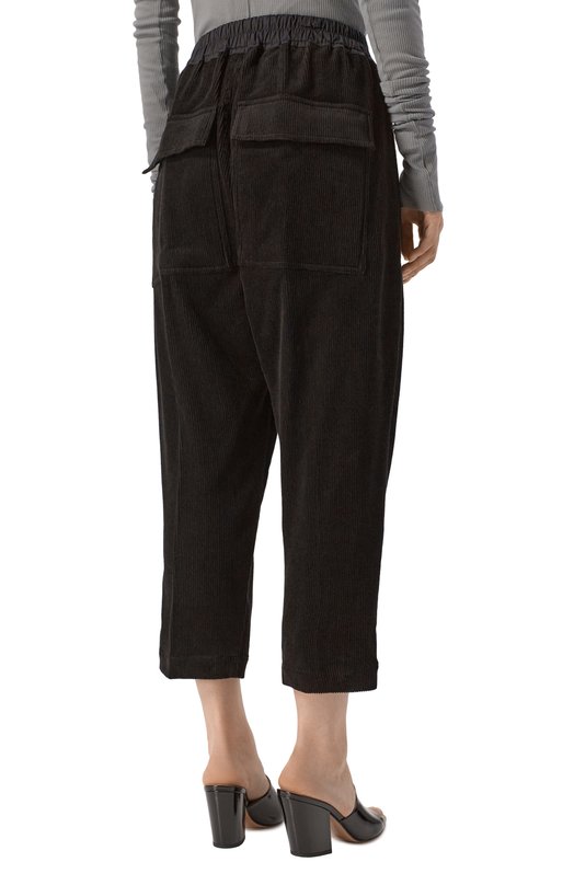 Вельветовые брюки Rick Owens RP02E4303/MLC9 Чёрный  RP02E4303/MLC9 Фото 4