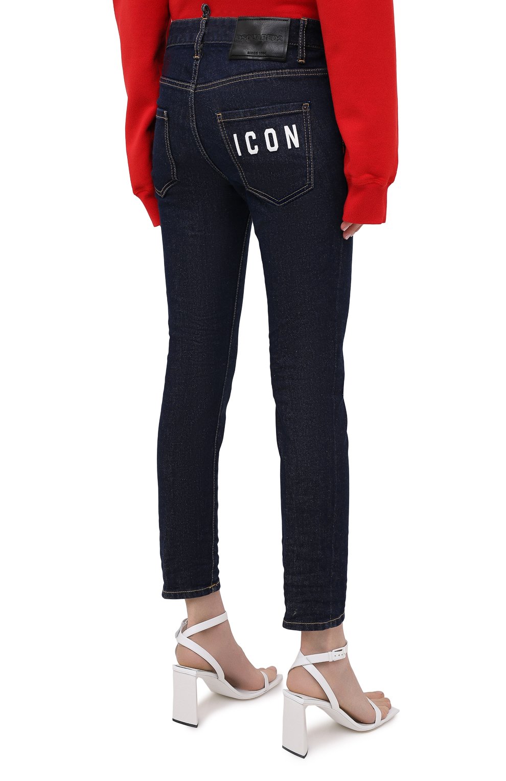 Джинсы DSQUARED2 темно-синего цвета по цене 41200 руб., арт. S80LA0018/S30595, фото 4 Джинсы DSQUARED2, арт. S80LA0018/S30595, фото 4