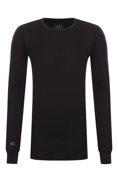 Мужская хлопковый лонгслив rick owens x champion RICK OWENS, арт. CM01E1707/CHJG