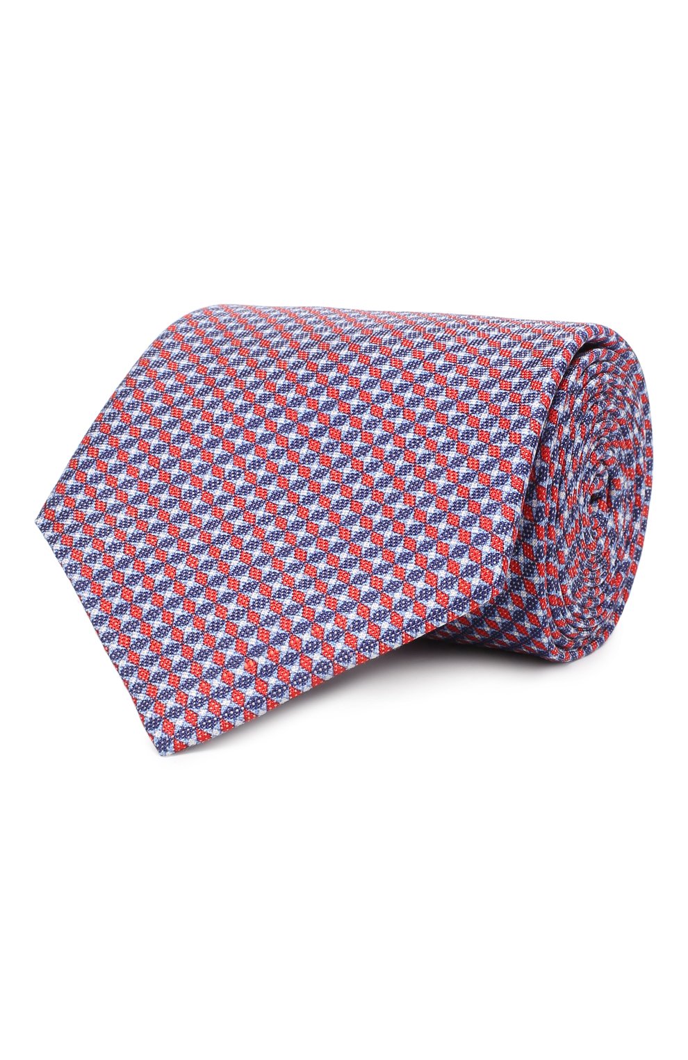 Галстук из шелка и льна BRIONI красного цвета по цене 24400 руб., арт. 062H00/P840G, фото 1 Галстук из шелка и льна BRIONI, арт. 062H00/P840G, фото 1