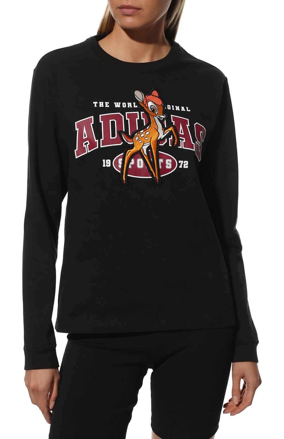 Хлопковый лонгслив ADIDAS ORIGINALS, арт. HE4782, фото 3