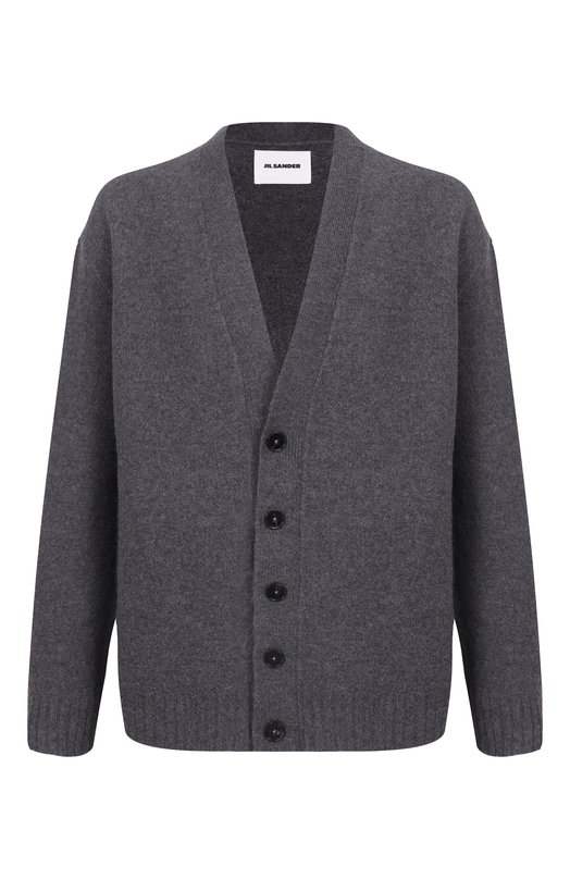 Шерстяной кардиган Jil Sander J22HP0005-J14506 Серый J22HP0005-J14506