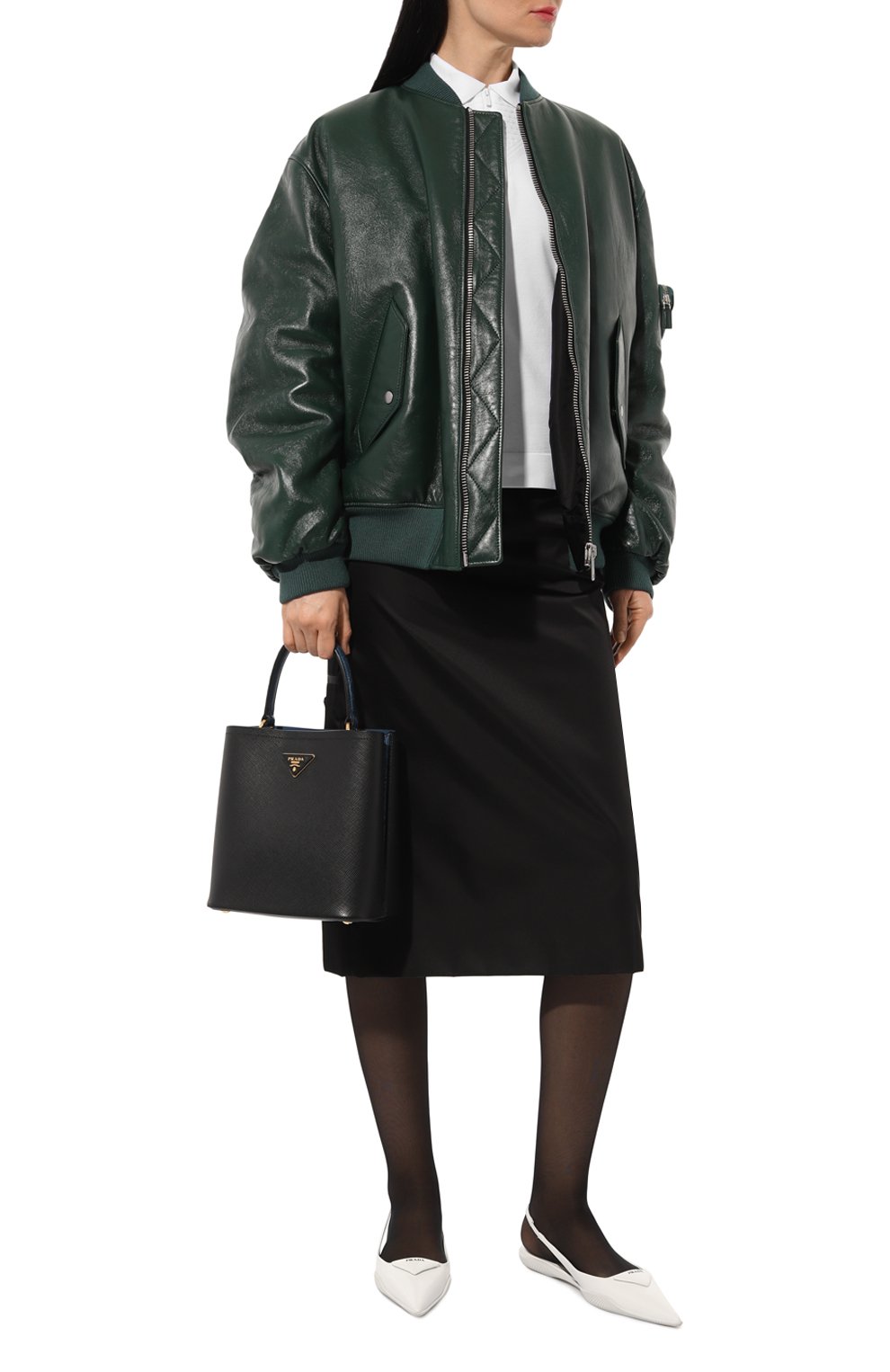 Сумка с отделкой из кожи каймана PRADA, арт. 1BA212-2EVL-F098P-OOO, фото 7