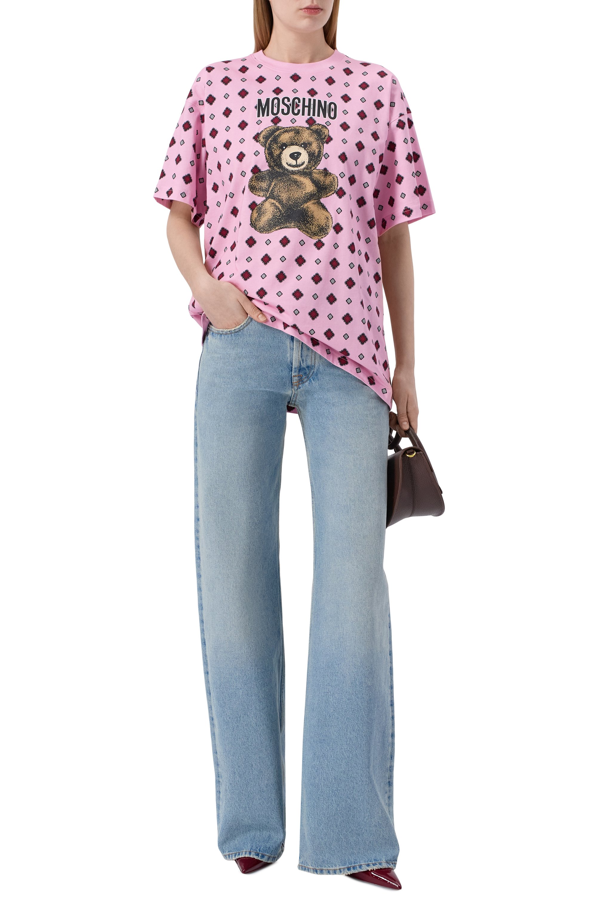 Хлопковая футболка MOSCHINO, арт. V0715/0541, фото 2