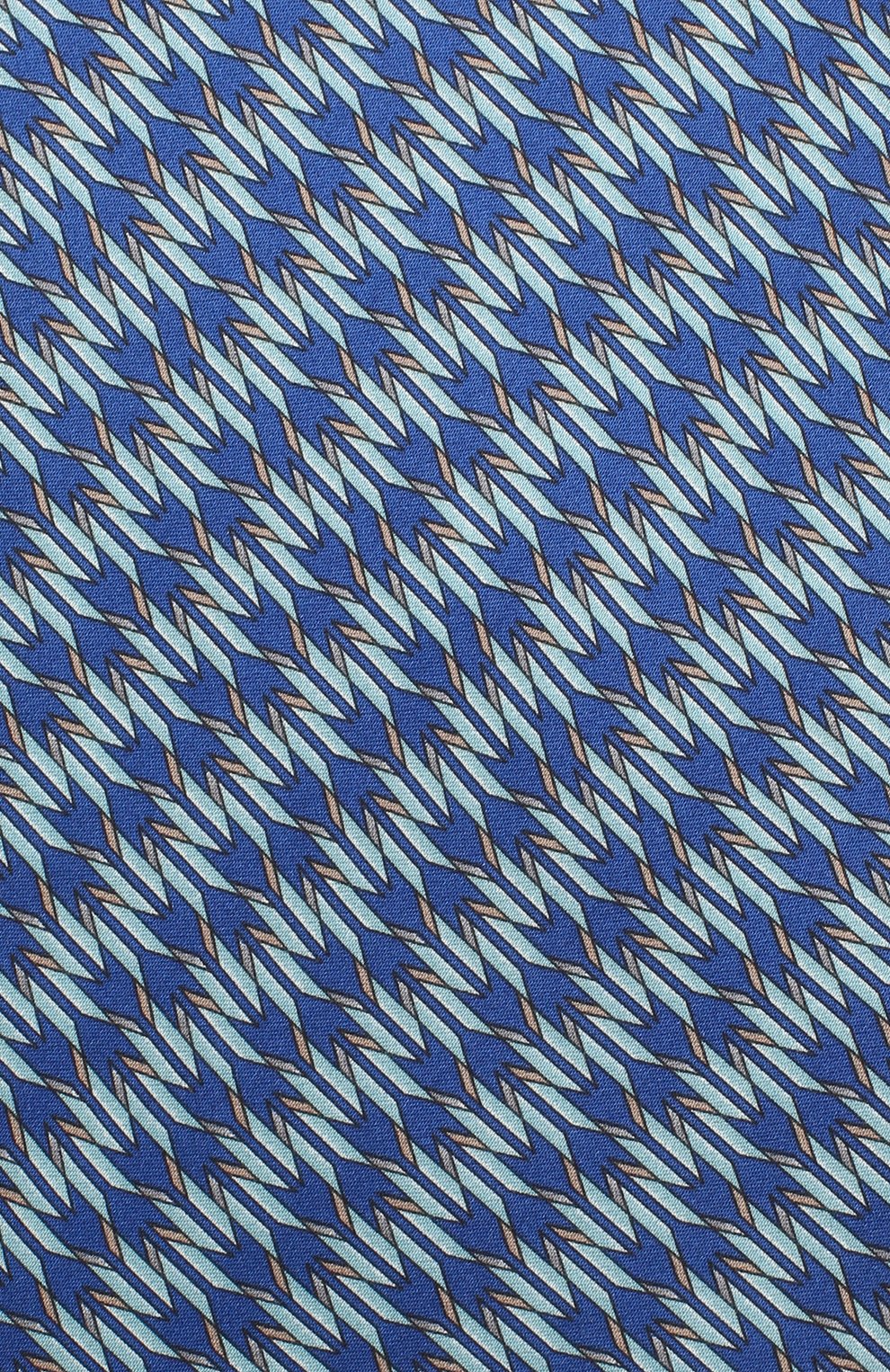 Шелковый галстук LANVIN синего цвета по цене 12600 руб., арт. 2837/TIE, фото 3 Шелковый галстук LANVIN, арт. 2837/TIE, фото 3