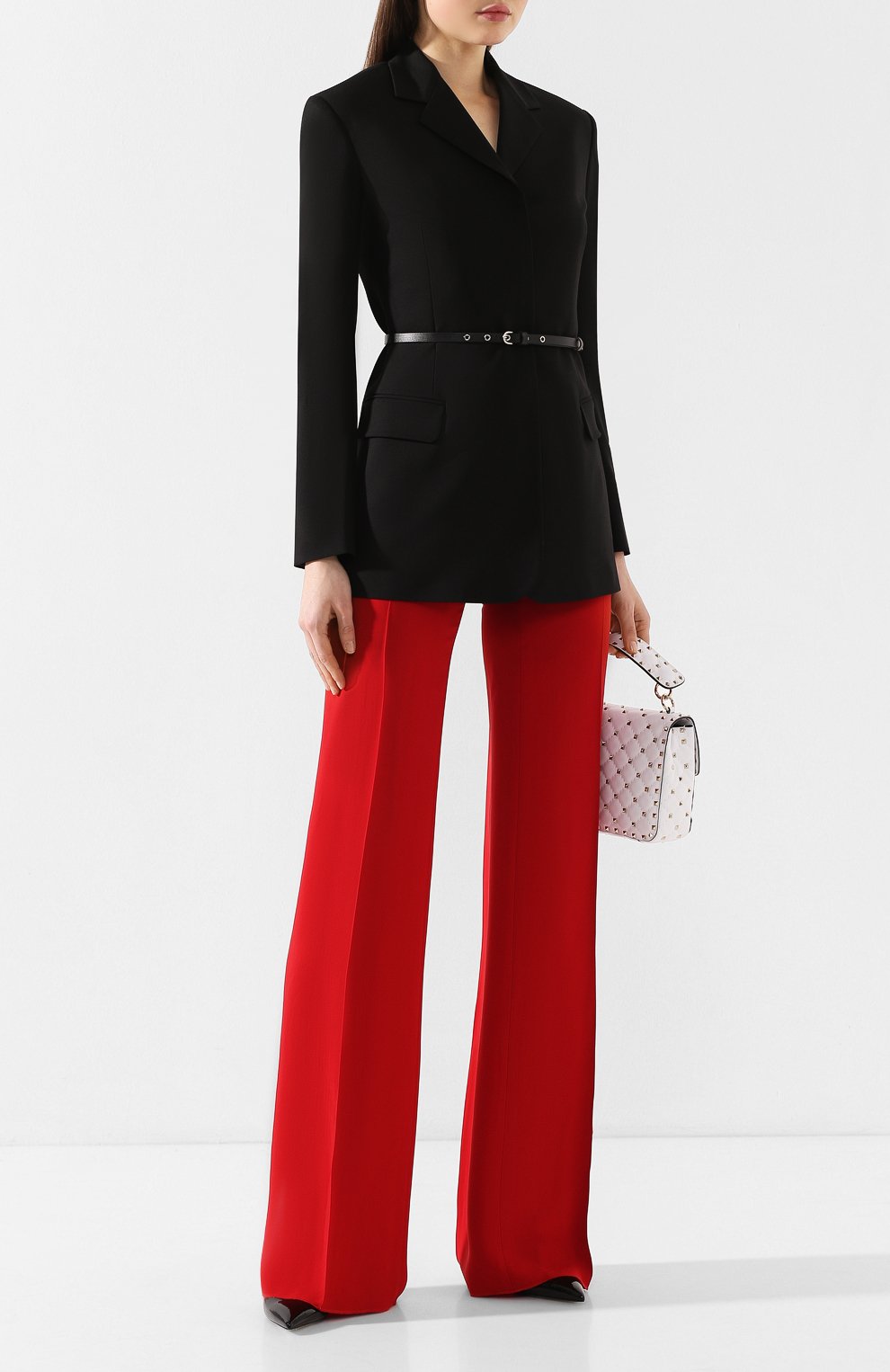 Жакет с поясом EMILIO PUCCI черного цвета по цене 199500 руб., арт. 0ERB10/0E602, фото 2 Жакет с поясом EMILIO PUCCI, арт. 0ERB10/0E602, фото 2