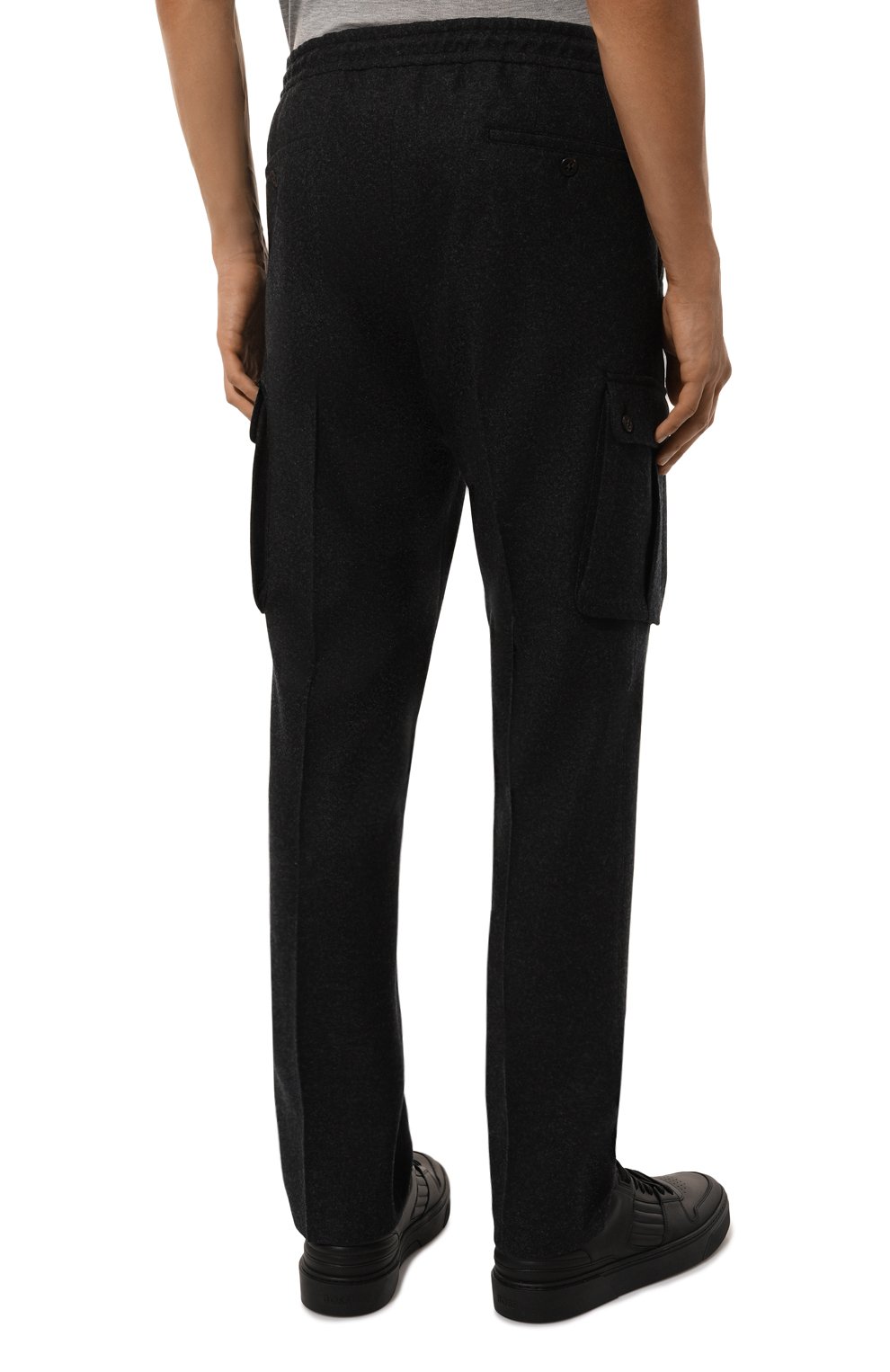 Шерстяные брюки-карго CORNELIANI, арт. 944L14-9418801, фото 4