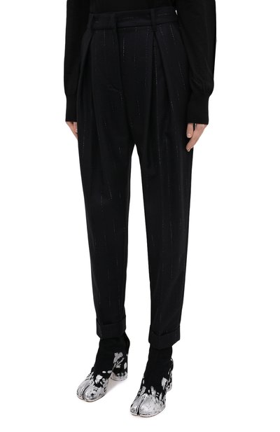 Шерстяные брюки ANN DEMEULEMEESTER, арт. 2002-1406-P-163-098, фото 3