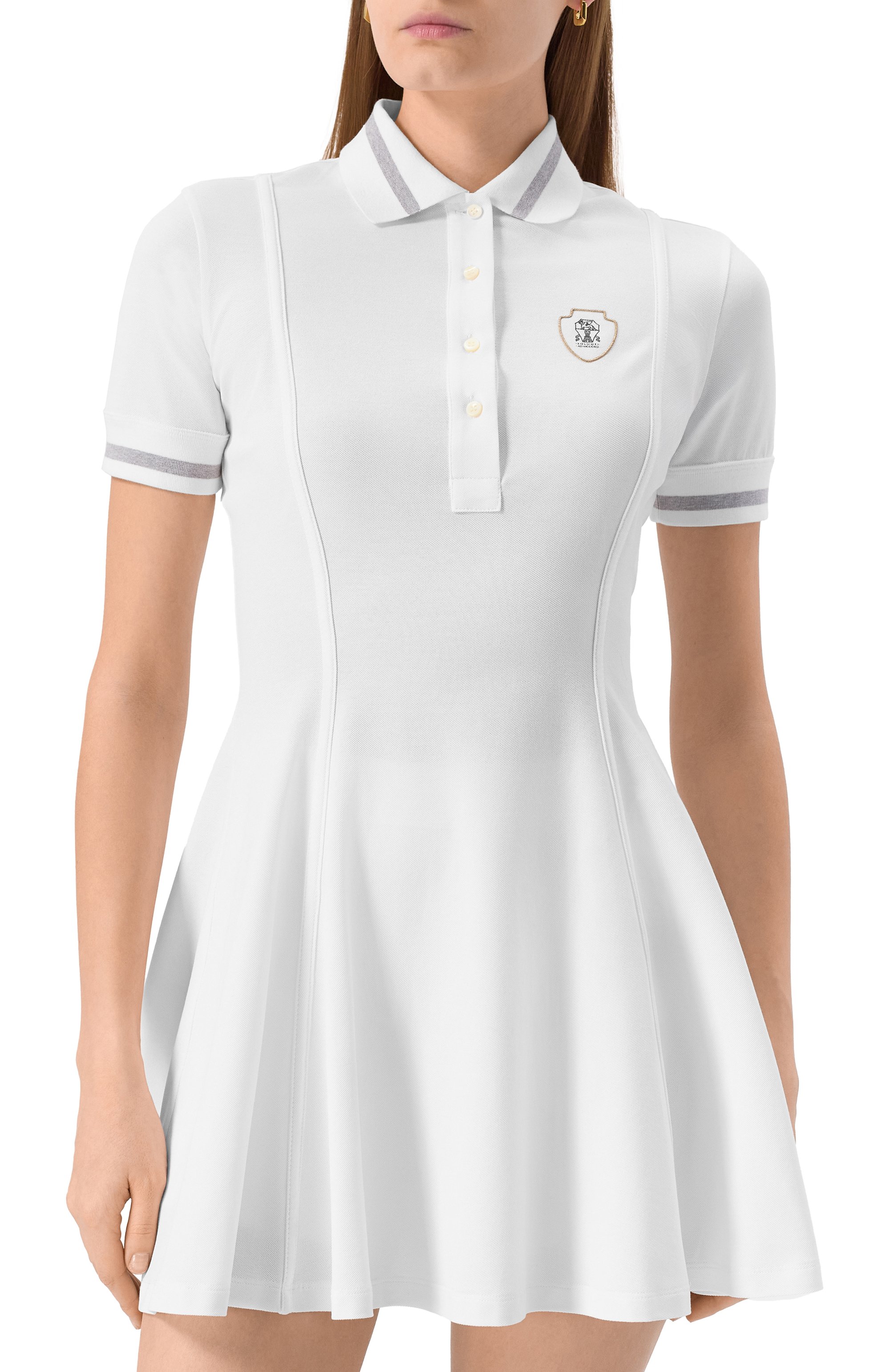 Хлопковое платье BRUNELLO CUCINELLI, арт. ML944A5325, фото 3