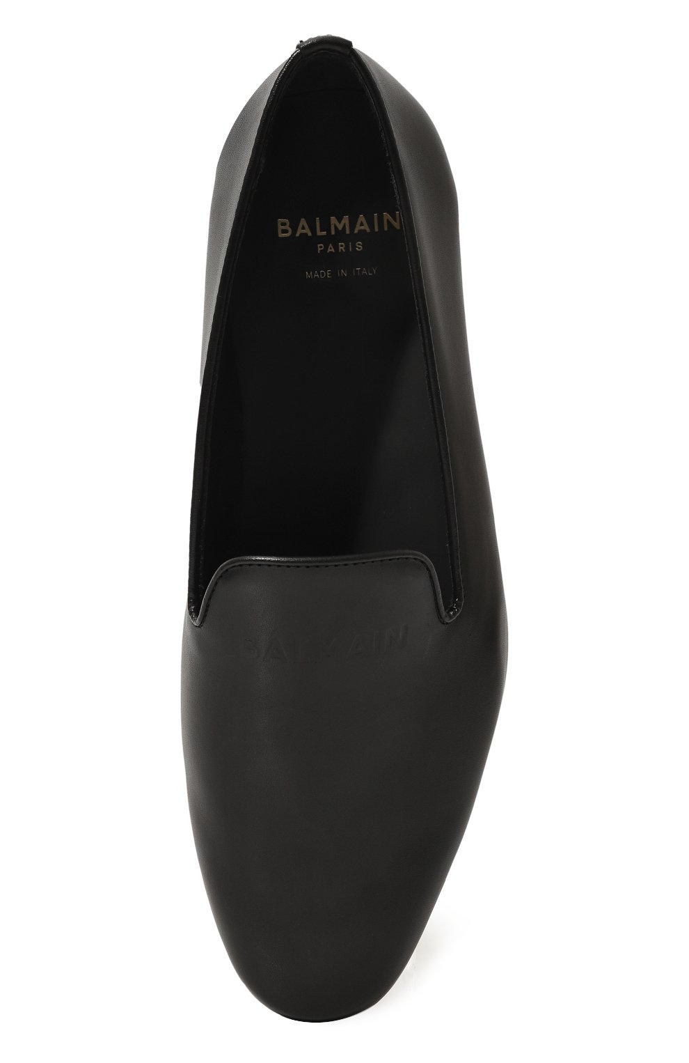 Кожаные лоферы BALMAIN черного цвета по цене 42600 руб., арт. BU0Q16, фото 4 Кожаные лоферы BALMAIN, арт. BU0Q16, фото 4